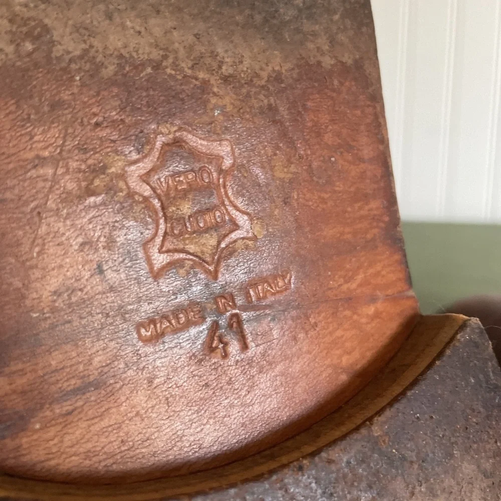 Barefoot Triple Stitched/Handmade Desert Boots in Cognac Leather *Italy*